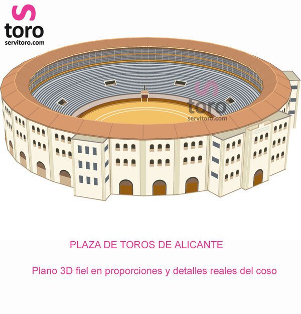 План 3D арены Аликанте, с сайта  http://www.servitoro.com/